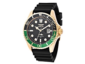 Invicta Pro Diver 43mm Black Silicone Strap Quartz Watch