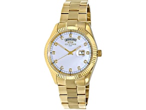 Oniss Men's Admiral Yellow Stainless Steel Bracelet Watch