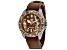 Christian Van Sant Men's Montego Brown Dial, Brown Leather Strap Watch