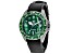 Christian Van Sant Men's Montego Vintage Green Dial, Black Leather Strap Watch