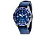 Christian Van Sant Men's Montego Vintage Blue Dial, Blue Leather Strap Watch