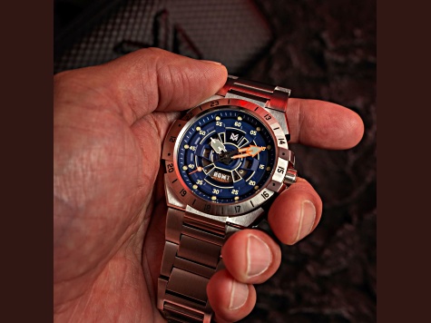 RGMT Himars Blue Dial White Bezel White Stainless Steel Band Automatic Watch