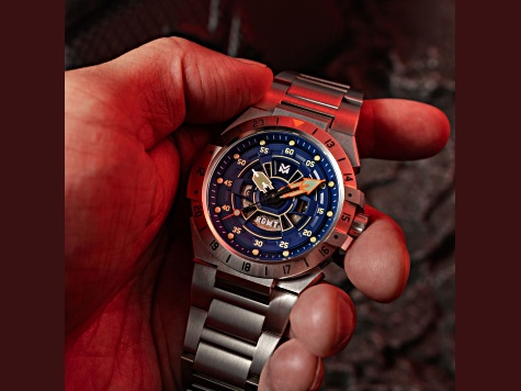 RGMT Himars Blue Dial White Bezel White Stainless Steel Band Automatic Watch