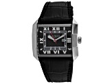 Locman Women's Classic Black Dial Black Leather Strap Watch