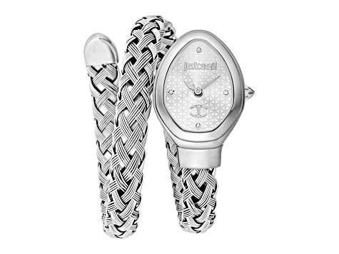 Just Cavalli Women's Novara White Dial, Stainless Steel Watch