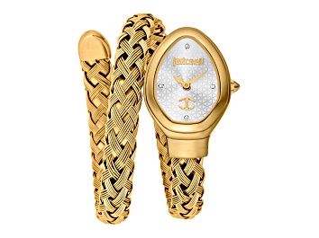 Picture of Just Cavalli Women's Novara White Dial, Yellow Stainless Steel Watch