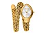 Just Cavalli Women's Novara White Dial, Yellow Stainless Steel Watch