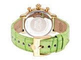 Glam Rock Women's Ball Harbour 40mm Quartz Chronograph Green Leather Strap Watch