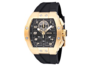Invicta Invicta Racing 44mm Black Dial Silicone Band Quartz Watch