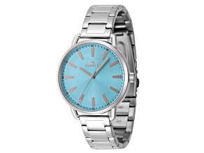 Invicta Wildflower 38mm Light Blue Dial Stainless Steel Quartz Watch