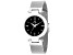 Roberto Bianci Women's Cristallo Black Dial, Stainless Steel mesh Watch