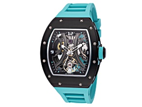 Invicta S1 Rally 41mm Black Dial Silicone Band Automatic Watch