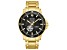 Bulova Men's Marine Star Black Dial, Yellow Stainless Steel Watch