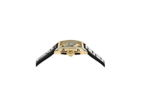 Versace Dominus Watch 42X49.5MM Yellow Case Yellow Sunray Dial Silicone Strap