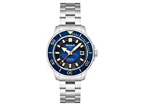Schild Hermann Swiss Automatic Blue Dial White Stainless Steel Band Limited Edition Watch