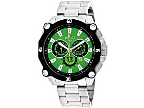 Roberto Bianci Men's Enzo Green Dial, Stainless Steel Watch