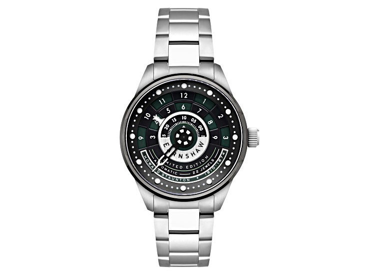 Thomas Earnshaw Staunton Chess Set Automatic Green Dial Stainless
