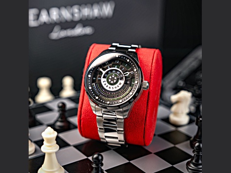 Thomas Earnshaw Staunton Chess Set Automatic Green Dial Stainless