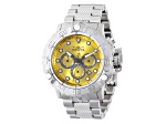 Invicta Subaqua Poseidon 55.40mm Yellow Dial Stainless Steel Quartz Watch