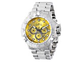 Invicta Subaqua Poseidon 55.40mm Yellow Dial Stainless Steel Quartz Watch