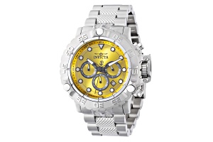 Invicta Subaqua 47mm Yellow Stainless Steel Automatic Watch