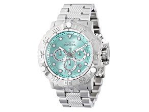 Invicta Subaqua Poseidon 55.40mm Baby Blue Dial Stainless Steel Quartz Watch