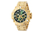 Invicta Subaqua Poseidon 55.40mm Green Dial Gold Tone Stainless Steel Quartz Watch