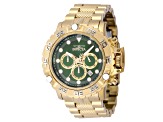 Invicta Subaqua Poseidon 55.40mm Green Dial Gold Tone Stainless Steel Quartz Watch