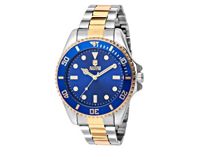 Montres Prestige by Invicta 42mm Blue Dial Blue Bezel Two-tone Stainless Steel Quartz Watch