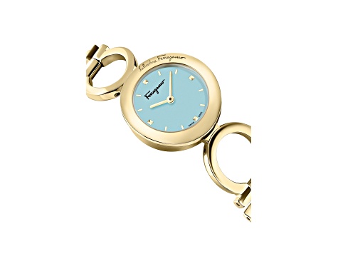 腕時計その他 Ferragamo Gancino Strap Watch With Yellow Gold Case Ferragamo Womens Gancino Watches | Direct Luxury