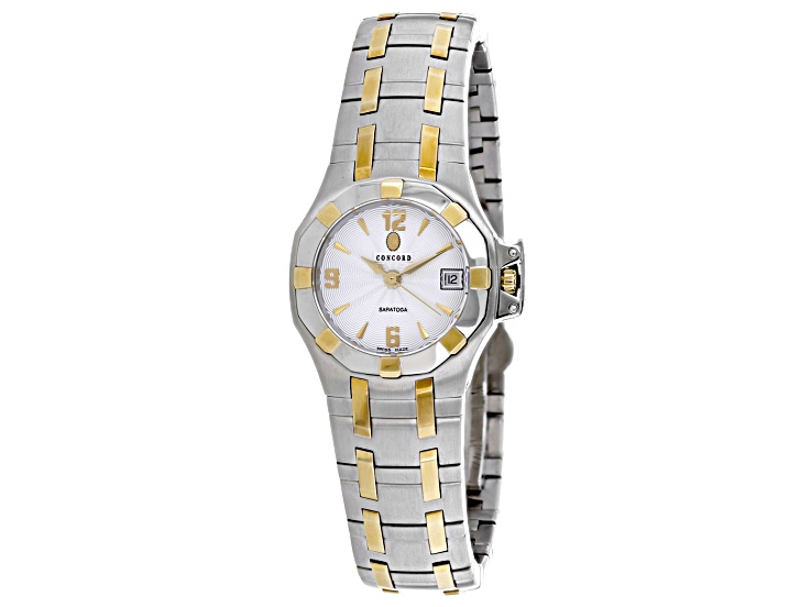 Concord Saratoga - Silver & Gold Two Tone Swiss Watch Concord Saratoga - Silver & Gold Two Tone Swiss Watch main image 3