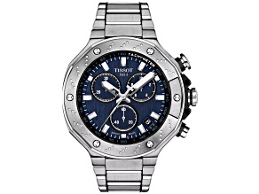 Tissot T-Race 45mm Stainless Steel Bracelet Blue Dial Chronograph Quartz Watch