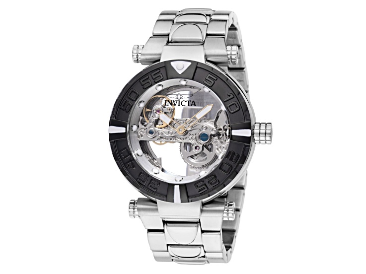 Invicta Subaqua 47mm Black Bezel Stainless Steel Band Automatic Watch