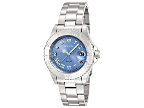Invicta Angel 40mm Light Blue Dial Stainless Steel Quartz Watch