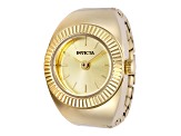 Invicta Mini 16.5mm Yellow Stainless Steel Quartz Ring Watch