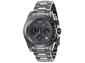 Invicta Speedway 39.5mm Gunmetal Dial Stainless Steel Band Quartz Watch