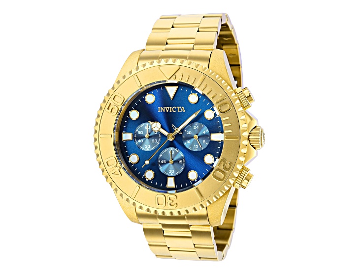 Invicta Men's Pro Diver 47mm Dark Blue Dial Stainless Steel Bracelet Quartz Watch