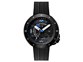 Nubeo Cassini Automatic Space Invaders Blue Dial Black Stainless Steel Band Limited Edition Watch