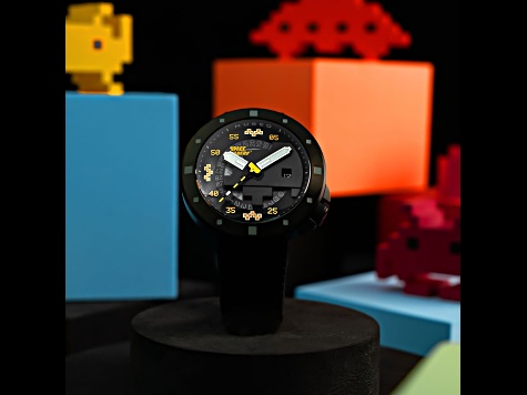 Nubeo Cassini Automatic Space Invaders Yellow Dial Black Stainless