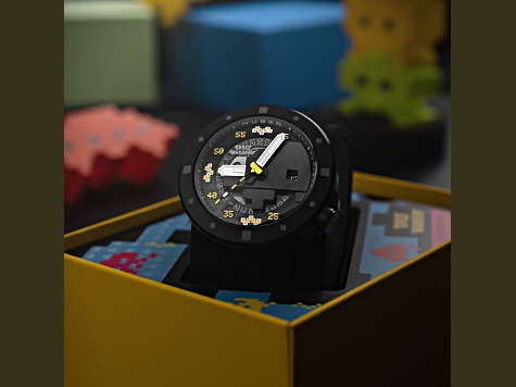 Nubeo Cassini Automatic Space Invaders Yellow Dial Black Stainless