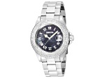 Invicta Angel 40mm Black Dial Stainless Steel Quartz Watch