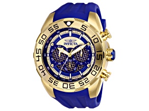 Invicta Speedway 50mm Dark Blue Dial Silicone Band Quartz Watch