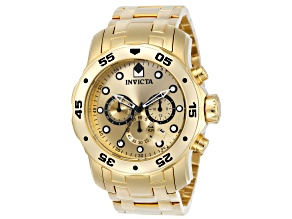 Invicta Pro Diver 48mm Yellow Stainless Steel Chronograph Quartz Watch
