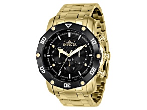 Invicta Pro Diver 50mm Black Dial Stainless Steel Band Quartz Watch