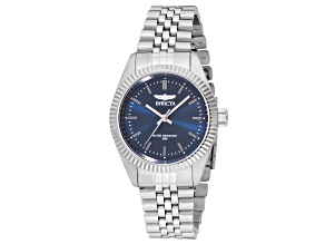Invicta Specialty 36mm Blue Dial Stainless Steel Band Quartz Watch