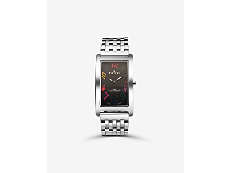 completely bella men's silvertone classic dress watch Croton Aristocrat Silver Tone with Black Dial - 1K4HEA South of France Maxi Size:Size XS - 34 Inch Bust chic minimalist dress Bulova the Bella Watch is