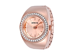 Invicta Mini 16.5mm Rose Stainless Steel Quartz Ring Watch