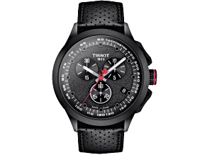 Tissot T-Race Cycling Giro d'Italia 2022 Special Edition 45mm Black Leather Strap Chronograph Watch