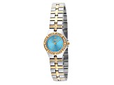 Invicta Wildflower 21.5mm Blue Dial Two-tone Stainless Steel Quartz Watch
