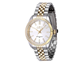 Invicta Specialty 36mm White Dial Stainless Steel Band Quartz Watch